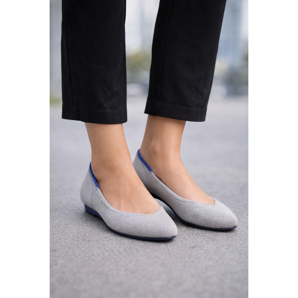 Rothy's Flax Birdseye Round Toe Ballet Flats Women's size 9.5   RETIRED